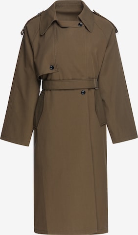 Manteau mi-saison usha BLACK LABEL en marron : devant