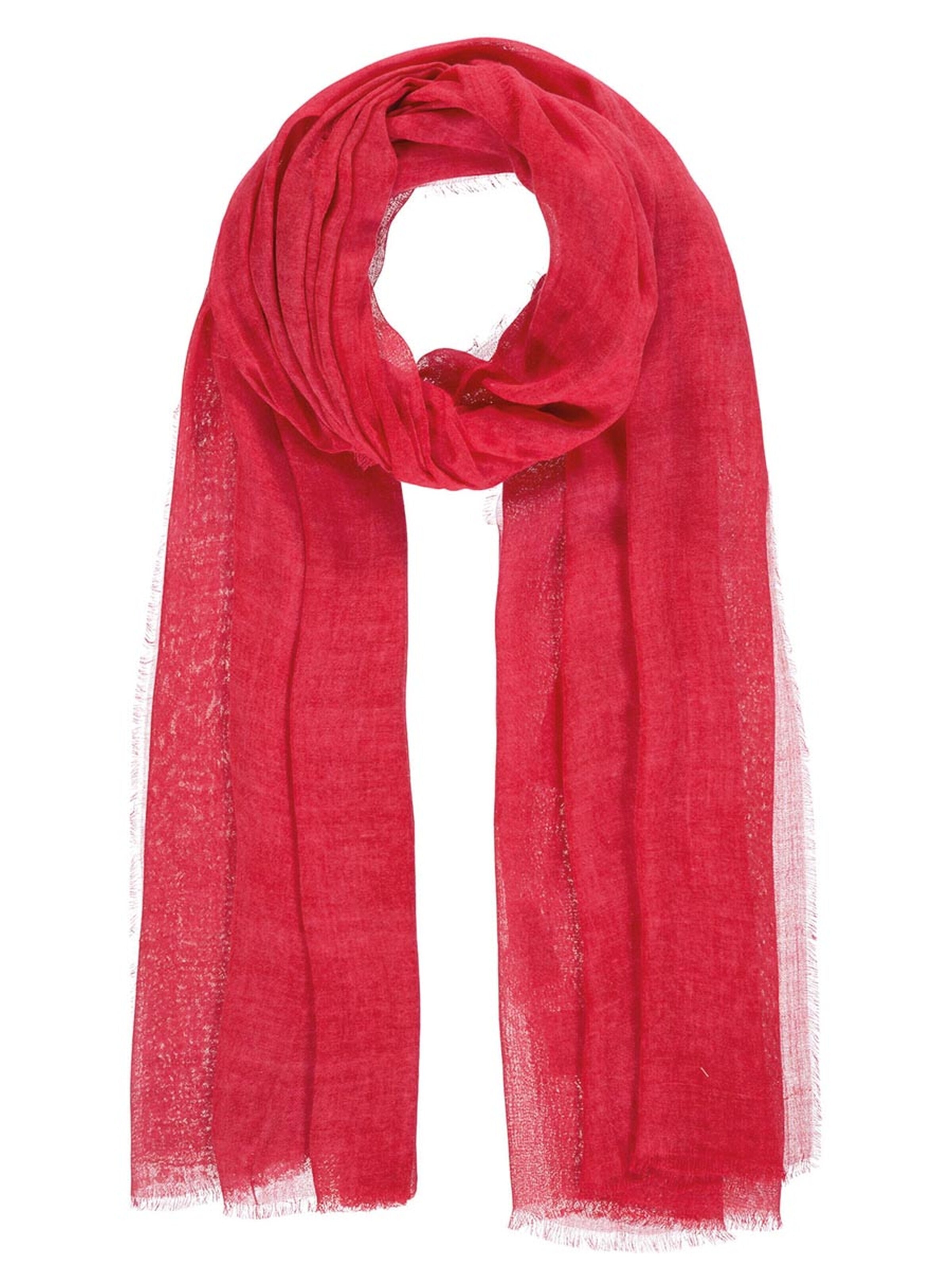 Passigatti Wrap 'Schal uni' in Red: front