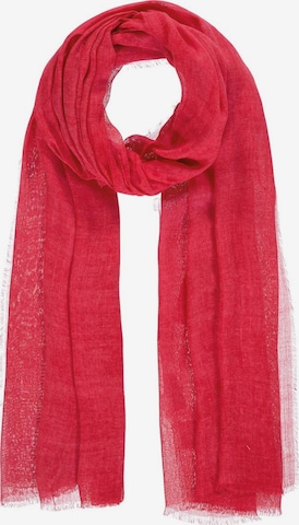Passigatti Wrap 'Schal uni' in Red: front