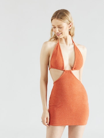 MYLAVIE Φόρεμα σε πορτοκαλί: μπροστά