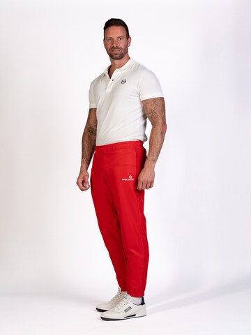 Sergio Tacchini Tapered Workout Pants 'Carson 021' in Red