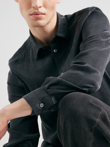 DRYKORN Regular fit Button Up Shirt 'RAMIS' in Black