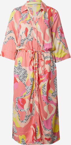 NÜMPH Платье-рубашка 'Moni' в Ярко-розовый: спереди