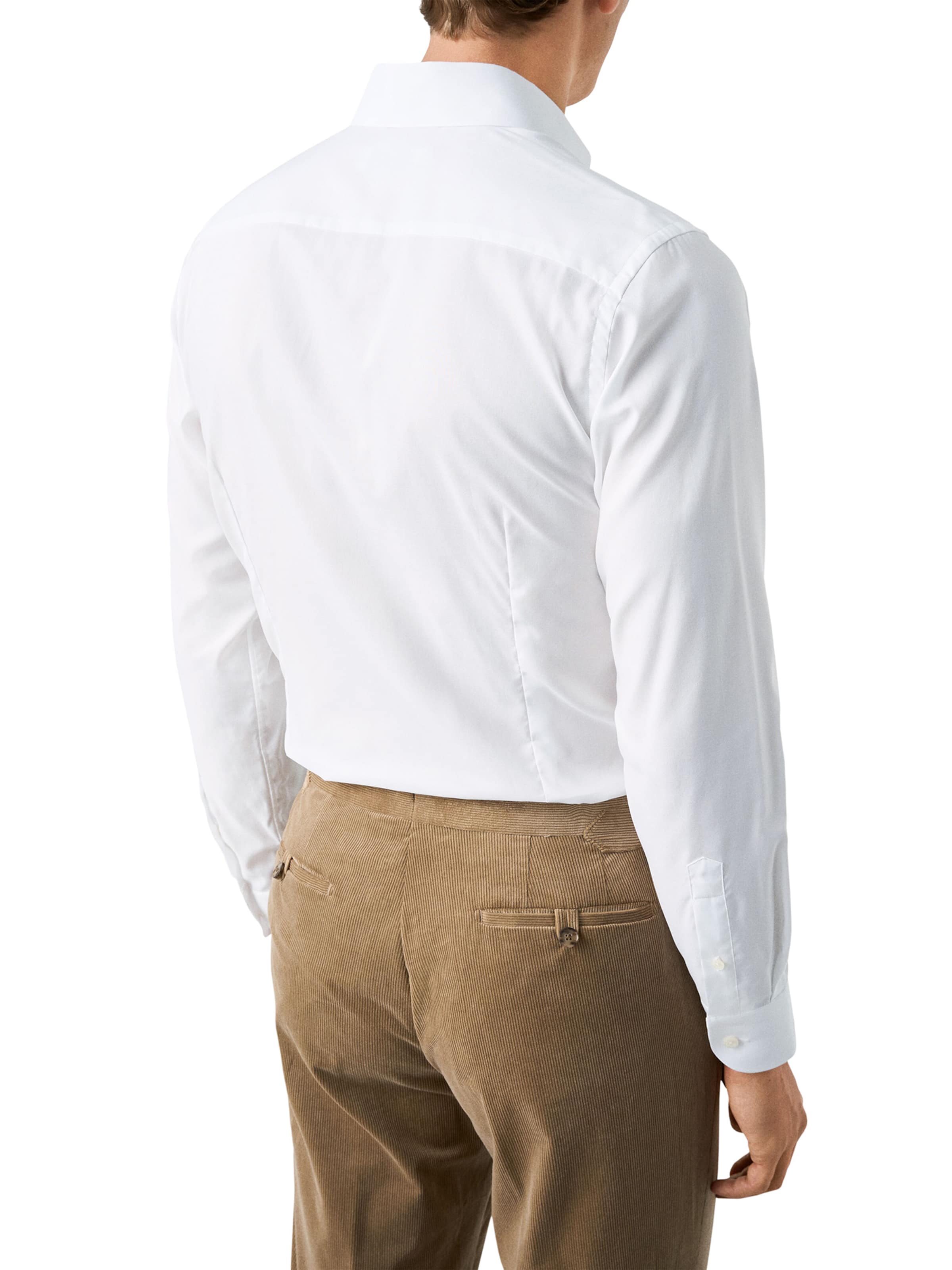 balta ETON Priglundantis modelis Dalykinio stiliaus marškiniai