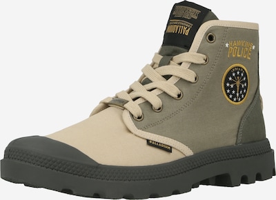 Sportbačiai su auliuku 'PAMPA HAWKINS POLICE' iš Palladium, spalva – smėlio spalva / rusvai žalia / juoda, Prekių apžvalga