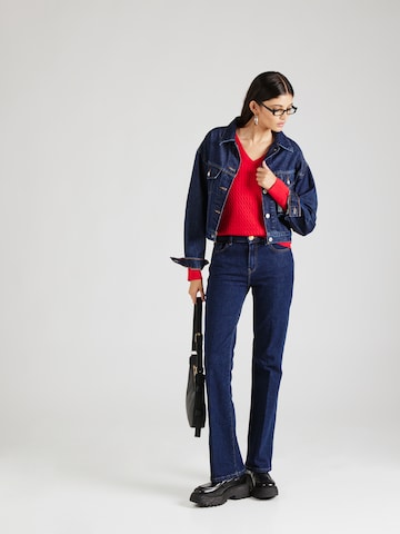 TOMMY HILFIGER Pullover in Rot
