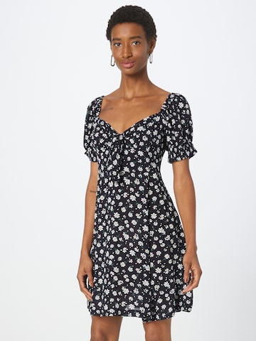 Louche Summer Dress 'LUIZA' in Black: front