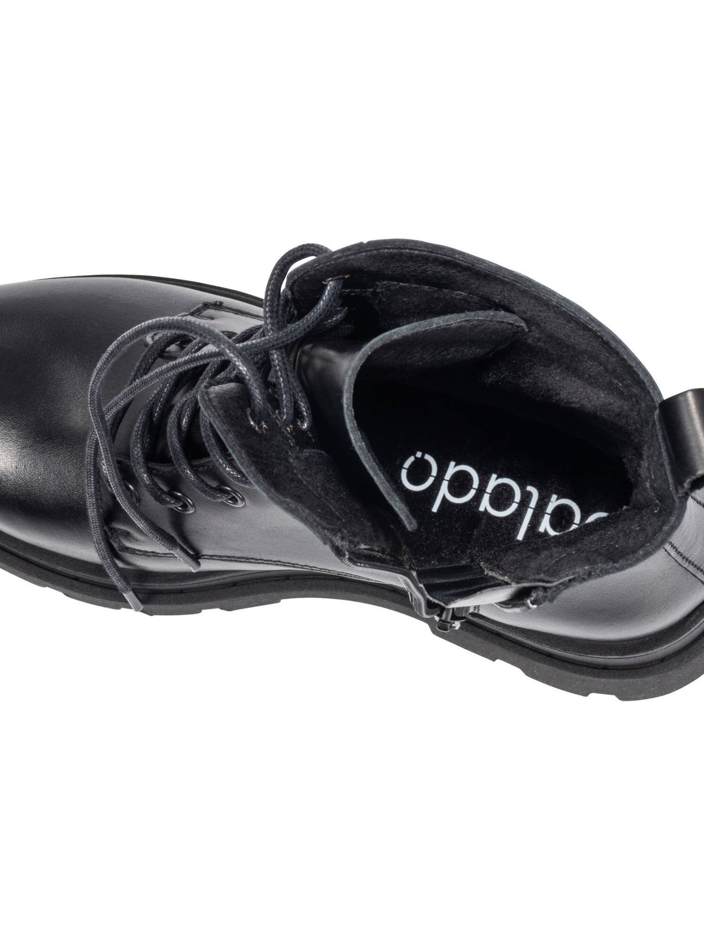 Bottines à lacets 'Alor' Palado en noir