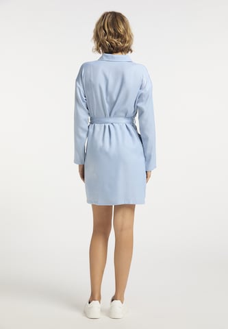 Rochie tip bluză de la usha BLUE LABEL pe albastru