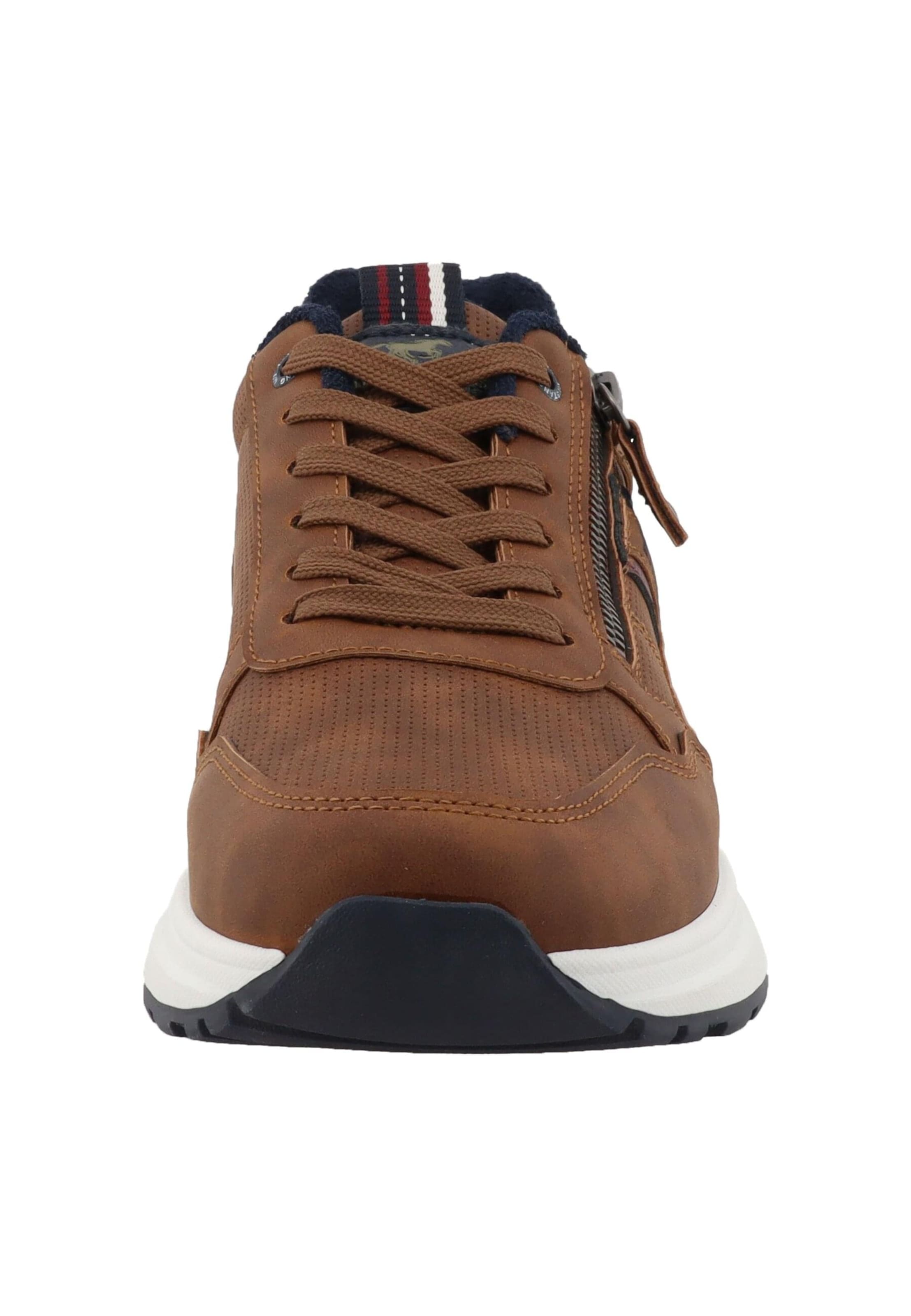 MUSTANG Tenisky 'Luciano' – hnědá