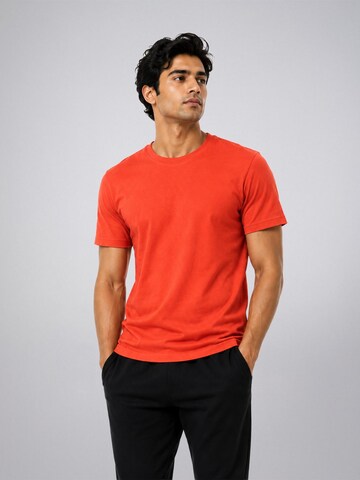 PANTONECLO Shirt 'Pantoneclo Men’s Crew Neck Short Sleeve T-Shirt'‌‌‌ in Rot: Vorderseite