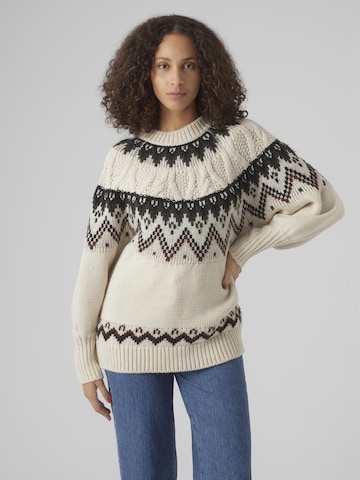 VERO MODA Sweater 'MAJA' in Beige: front