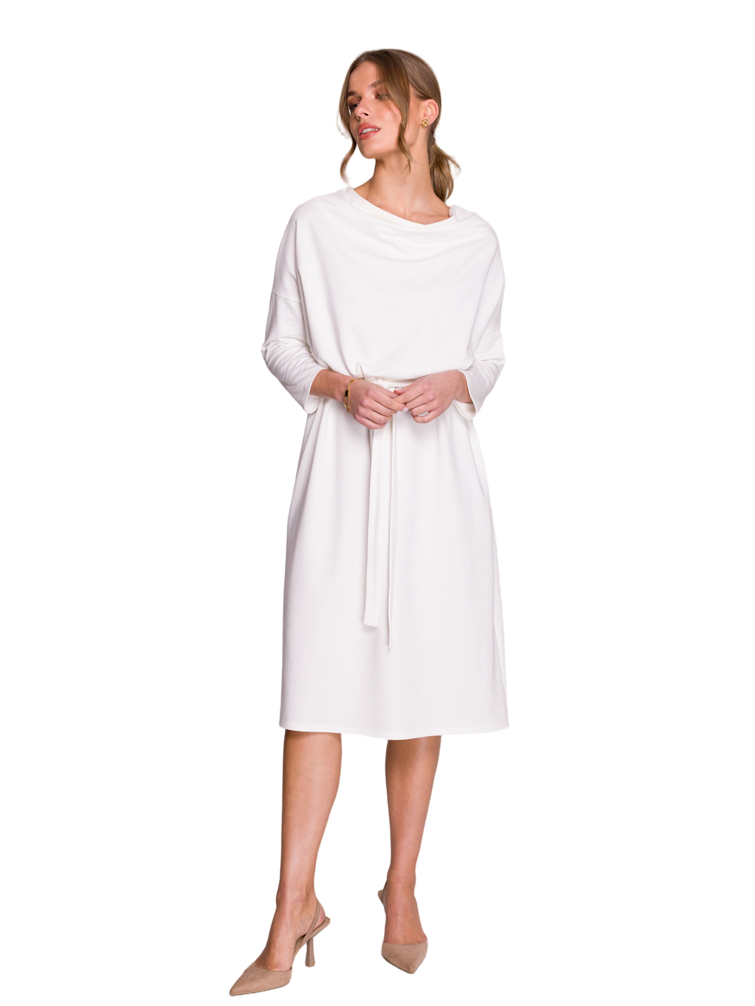 Stylove Šaty 'Sukienka oversize z modalu' – béžová