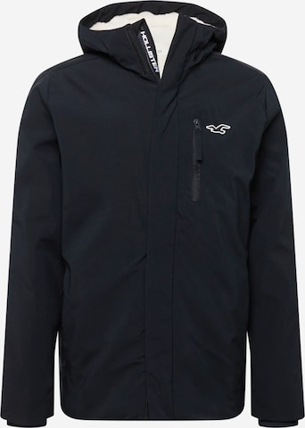 HOLLISTERZimska jakna - crna boja: prednji dio