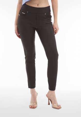 Freddy Skinny Leggings in Black: front