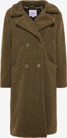 MYMO Between-Seasons Coat in Green: front