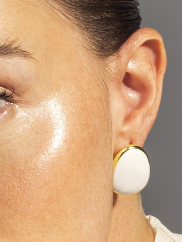 Luxenter - Pendientes 'Malius' en blanco