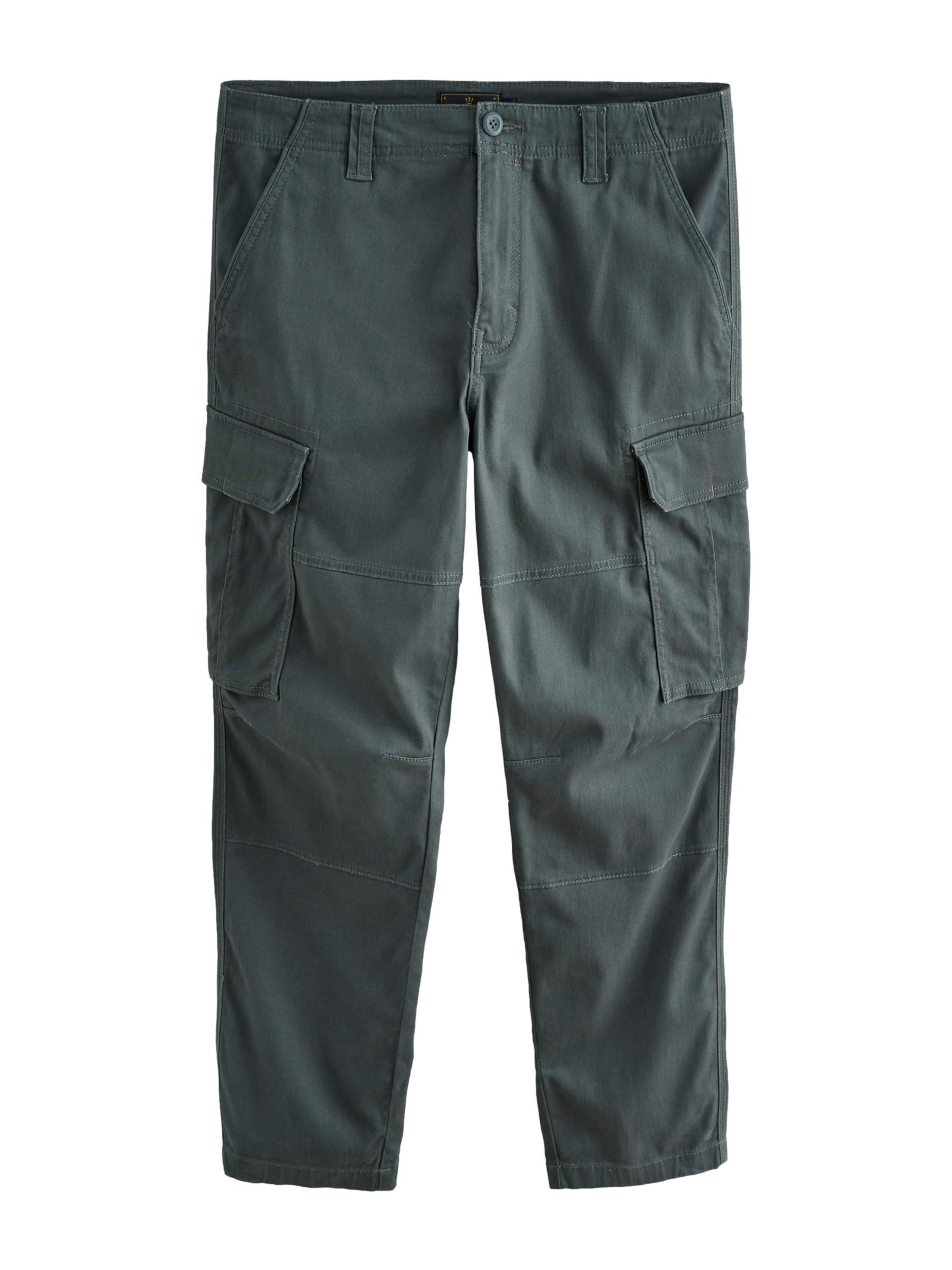 pelēks Next Standarta Kargo bikses: no priekšpuses