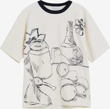 balts Desigual T-Krekls: no priekšpuses