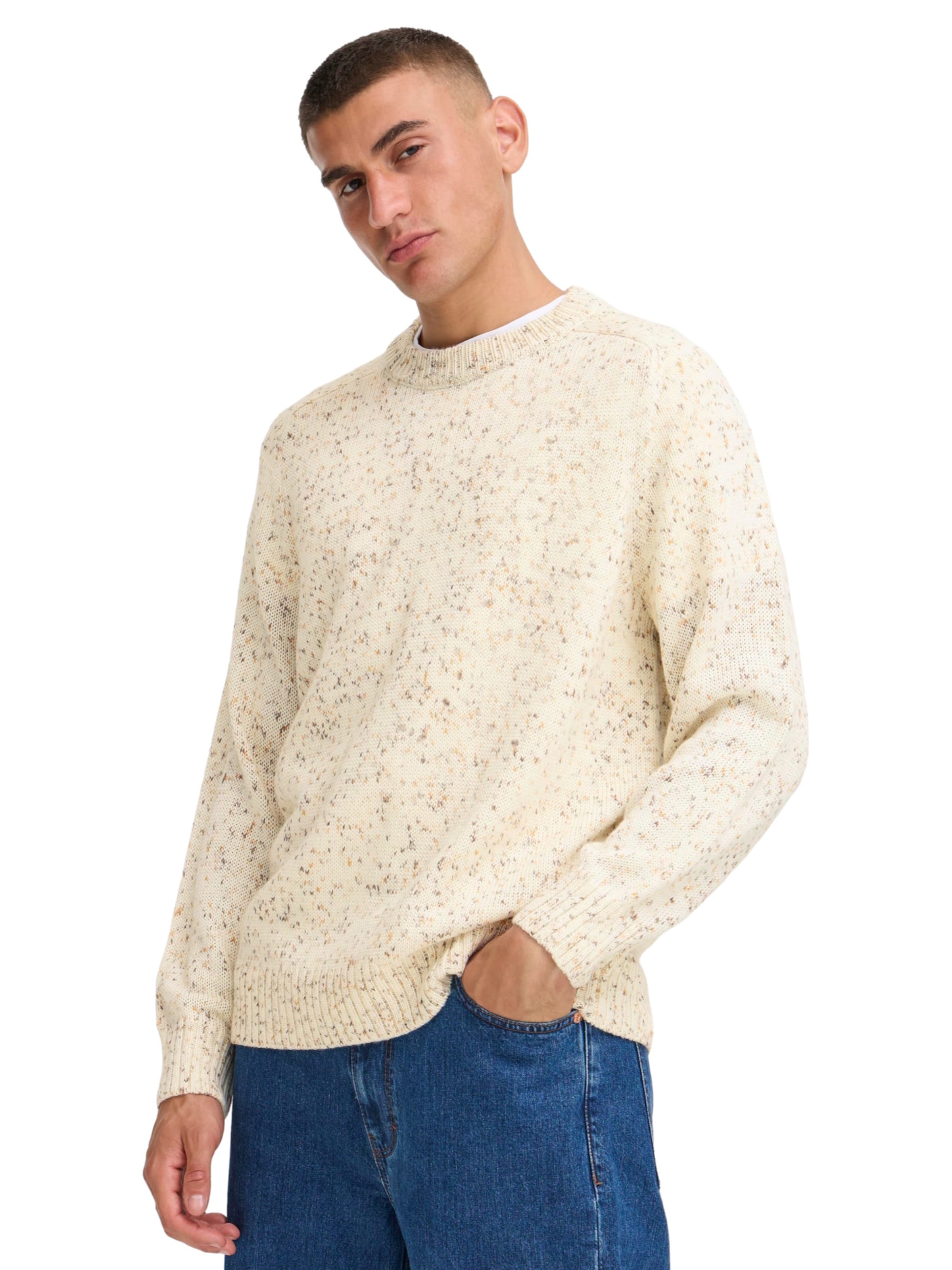 !Solid Sweater 'Simcha' in White: front