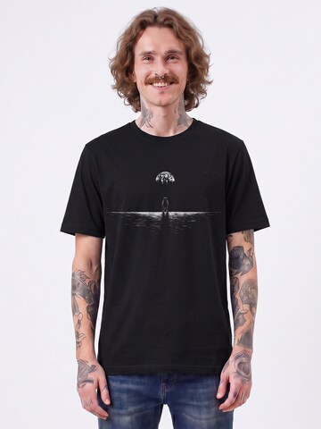 Watapparel Shirt 'Lost In Space' in Black: front