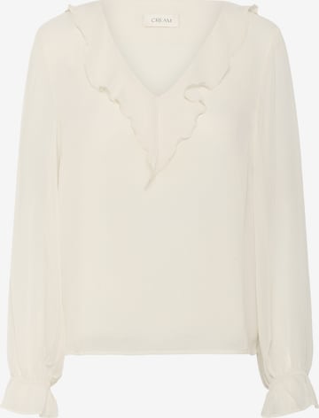 Chemisier 'CRFlake' Cream en blanc : devant