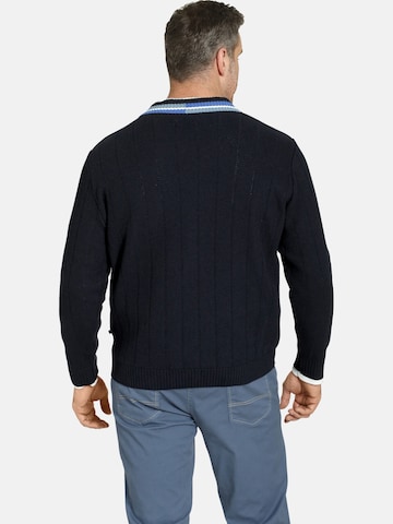 Pull-over ' Earl Jabbe ' Charles Colby en bleu