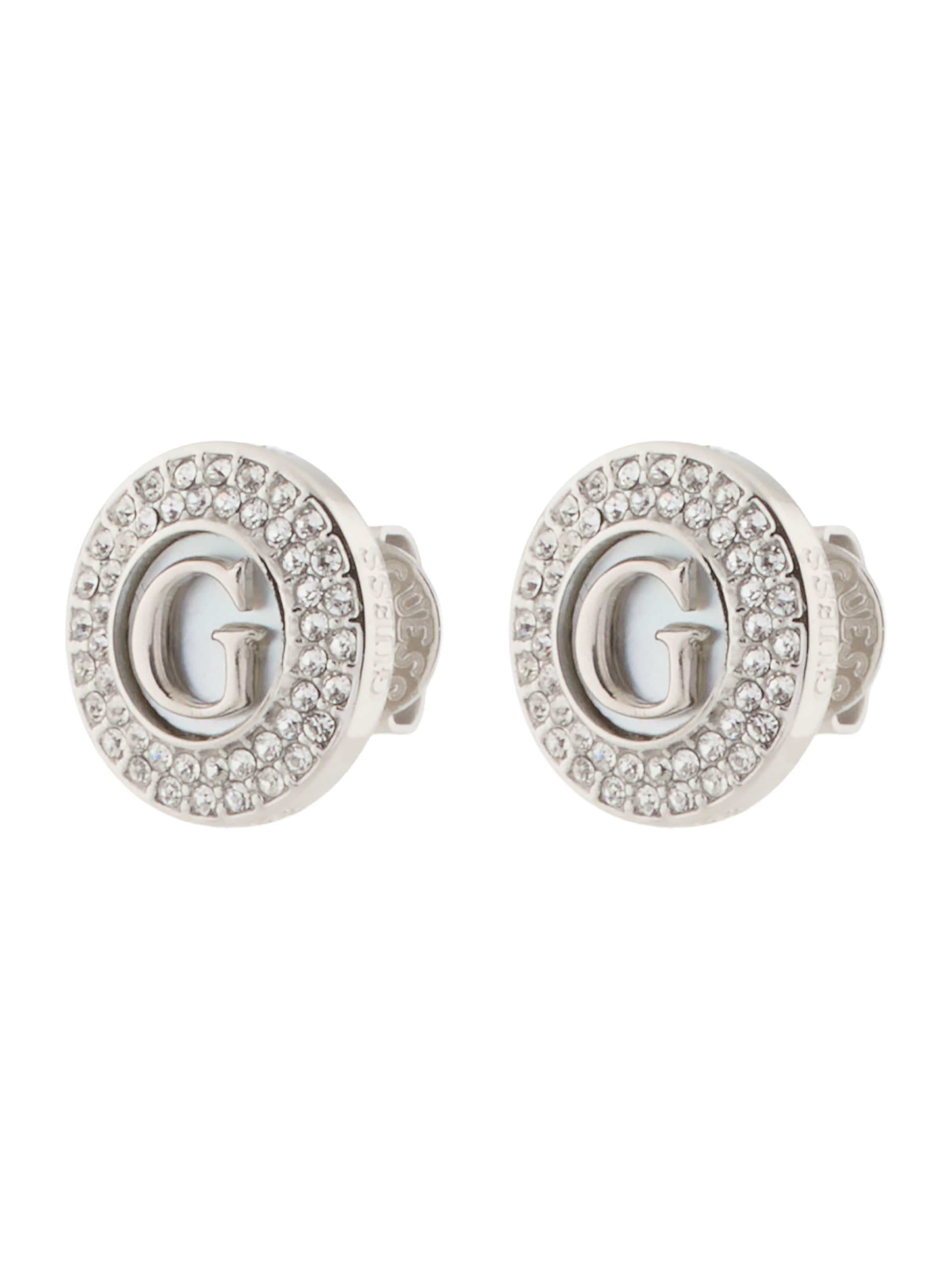 Boucles d'oreilles GUESS en argent : devant