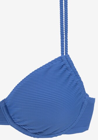 SUNSEEKER T-Shirt Bikini-Top in Blau