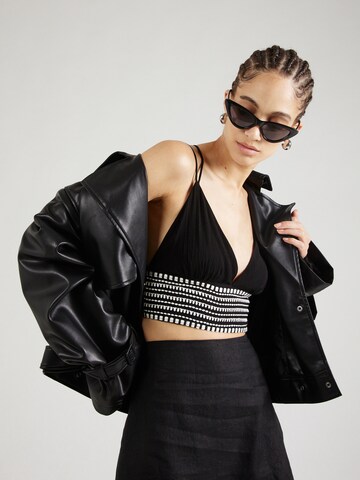ABOUT YOU Top 'Asta' in Black: front