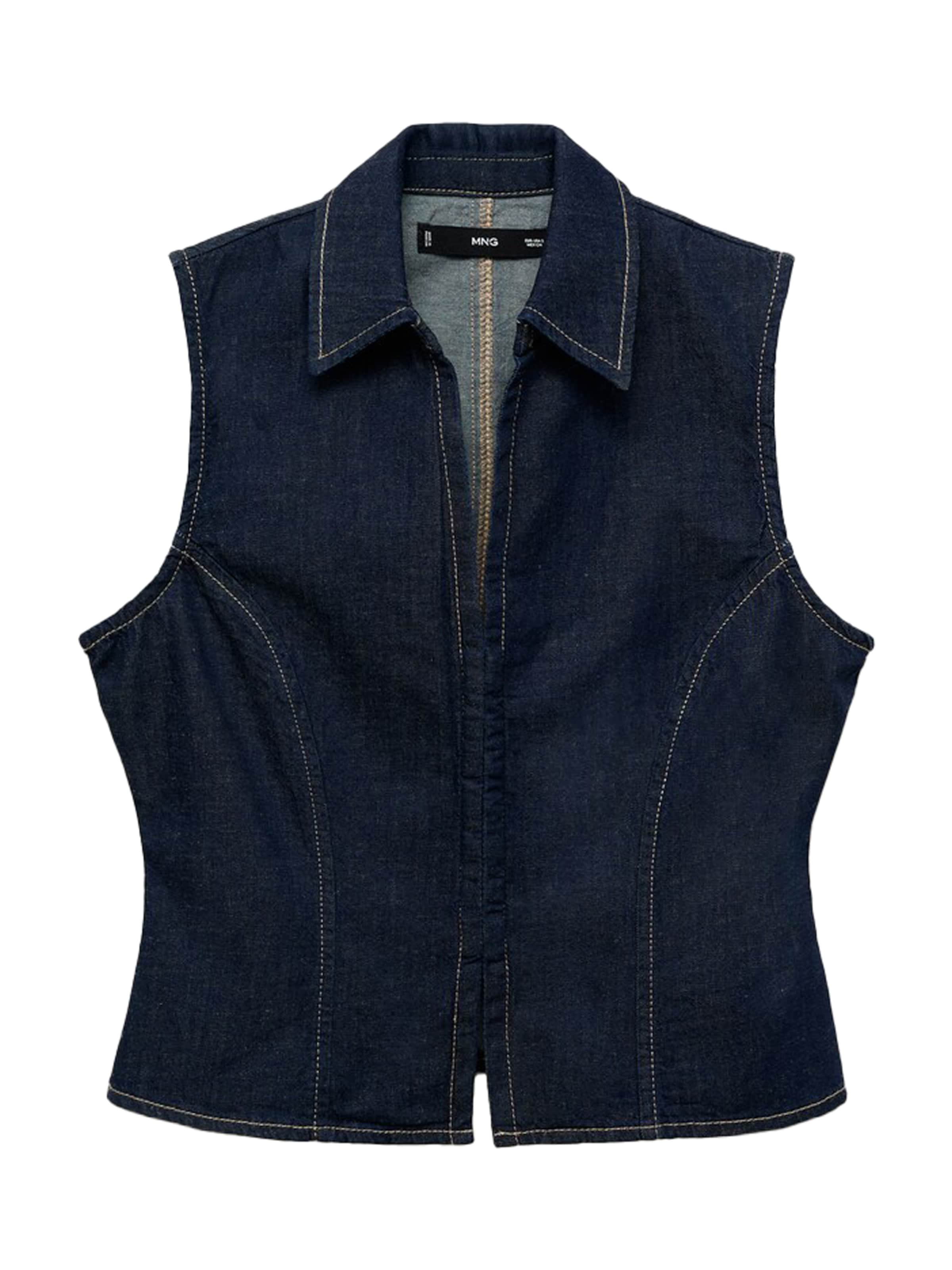 MANGO Topp 'MARIA' i blå: framsida