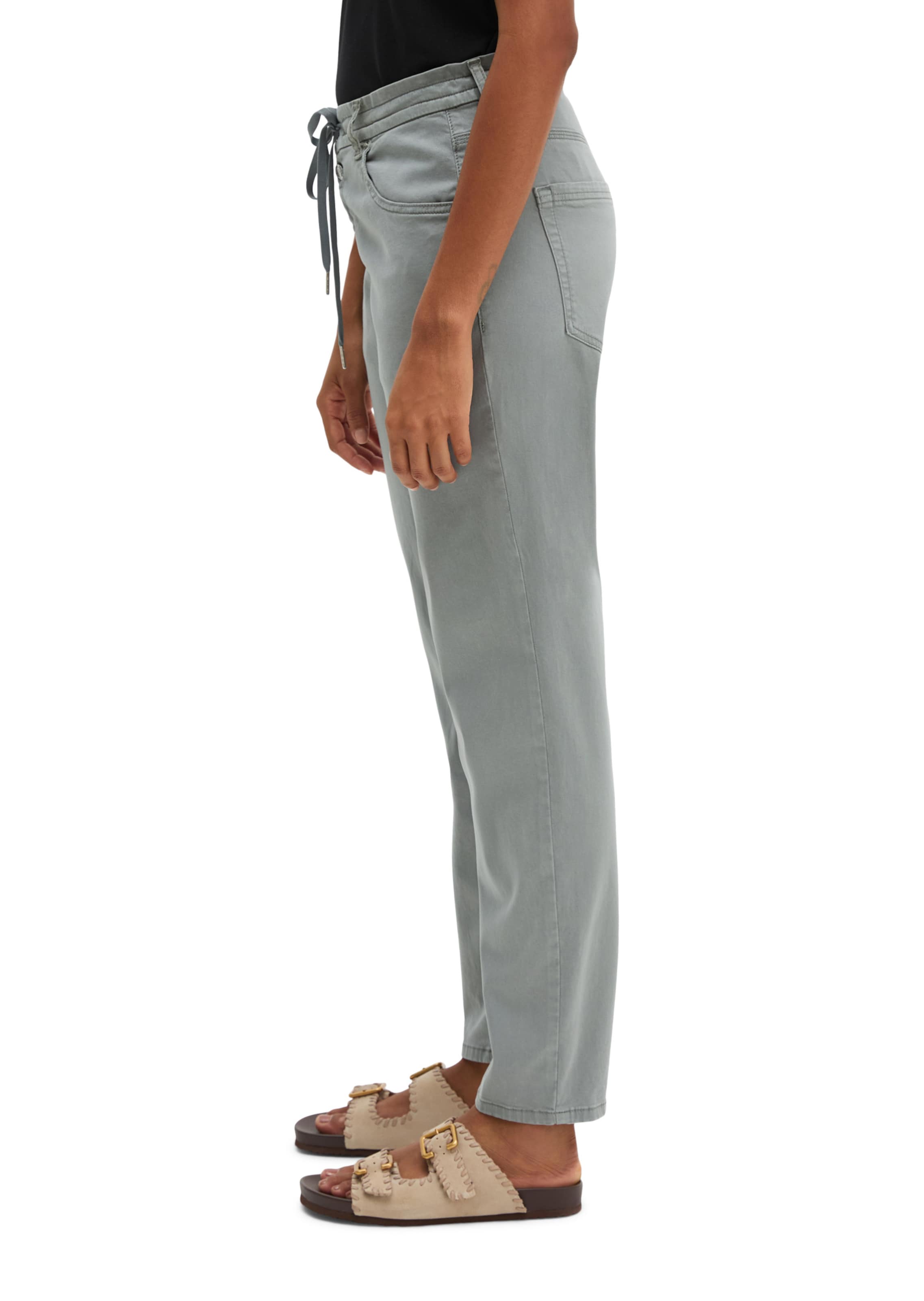 Marc O'Polo Loosefit Hose 'Theda' in Grau