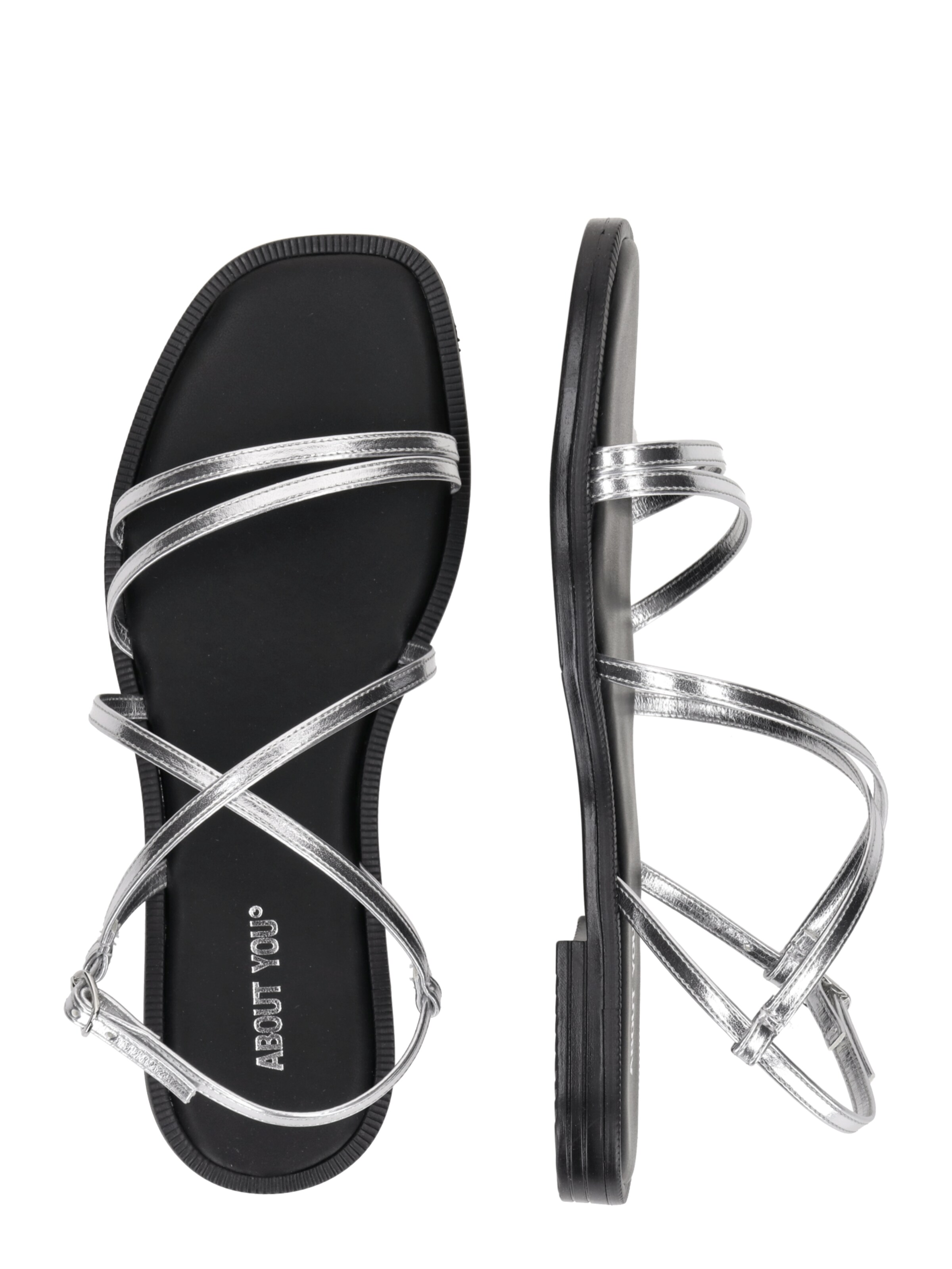 ABOUT YOU Pántos szandál 'Melis' - ezüst