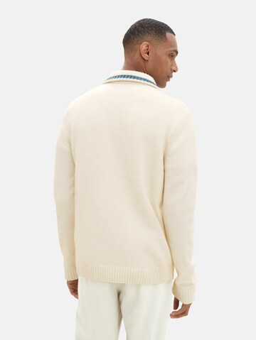 TOM TAILOR Pullover in Beige