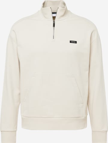 Calvin Klein Sweatshirt in Beige: voorkant