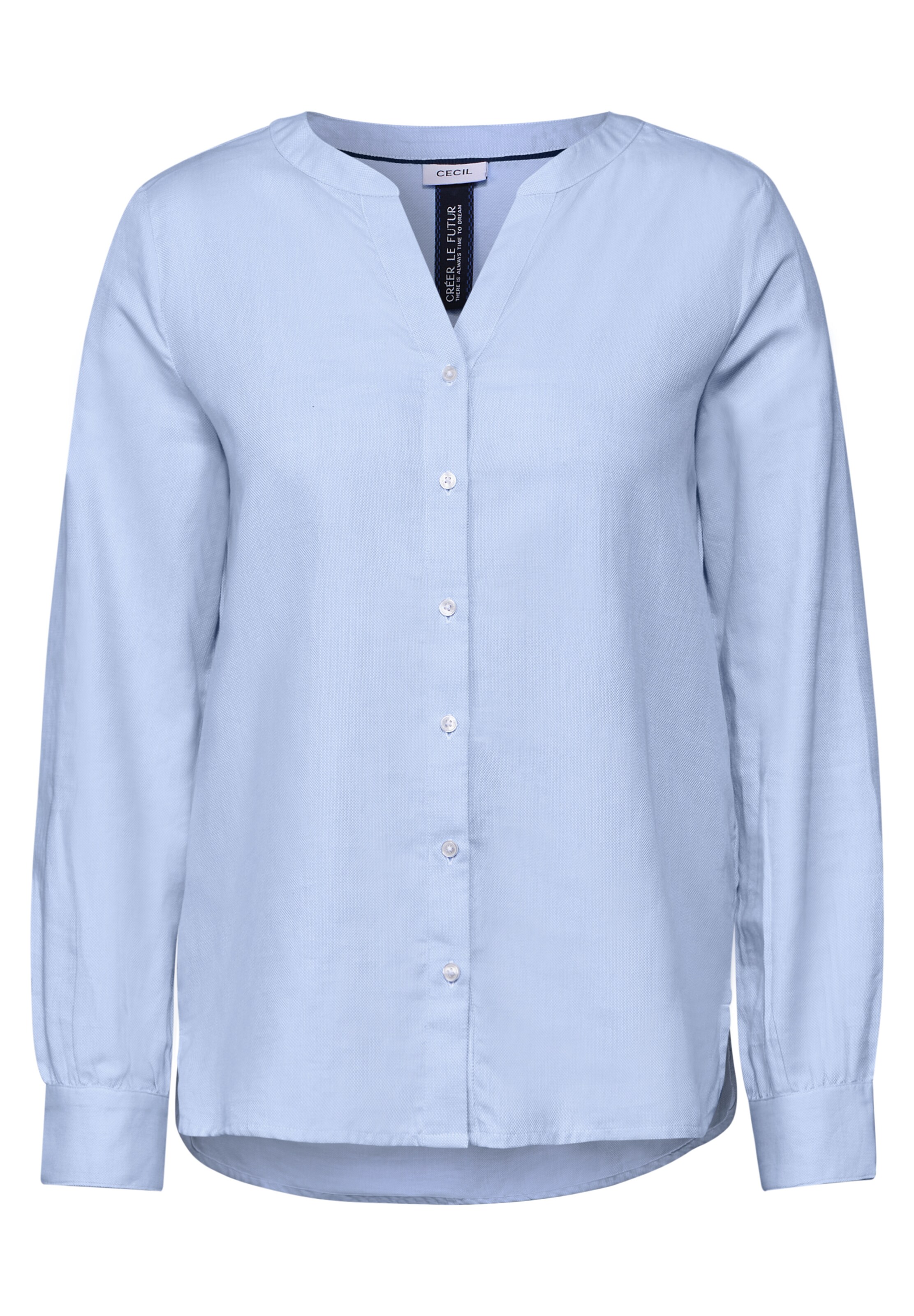 CECIL Oxford Bluse in Blau: Vorderseite