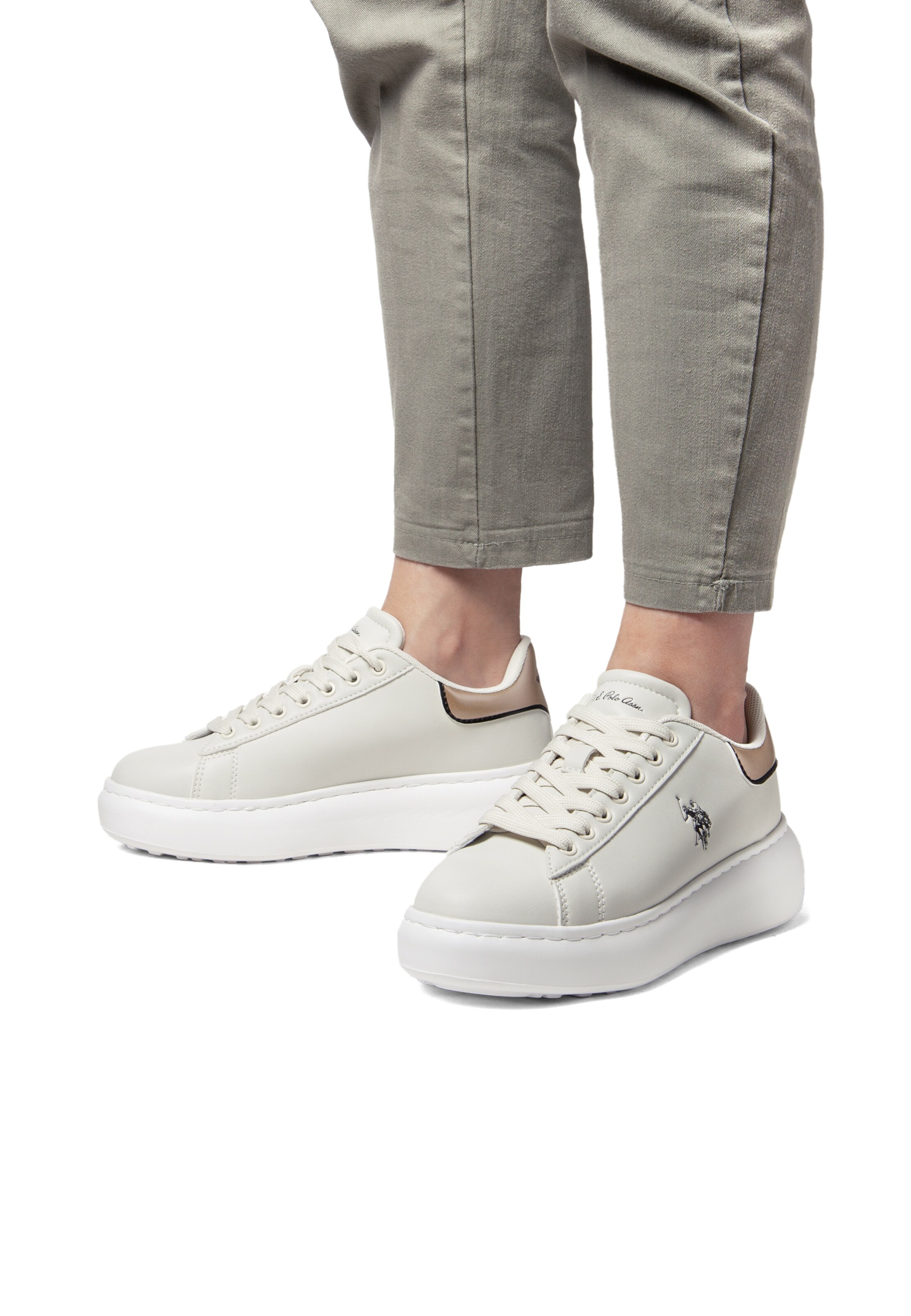 Sneaker bassa di U.S. POLO ASSN. in bianco