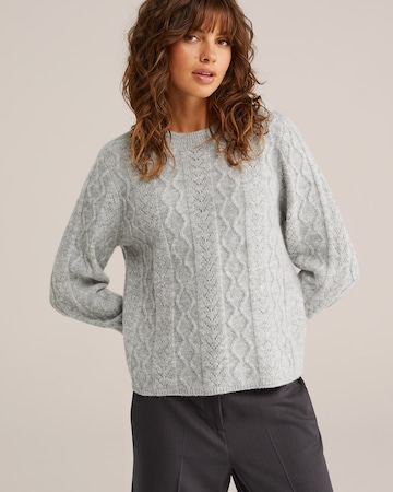 WE Fashion Sweater in Grey: front
