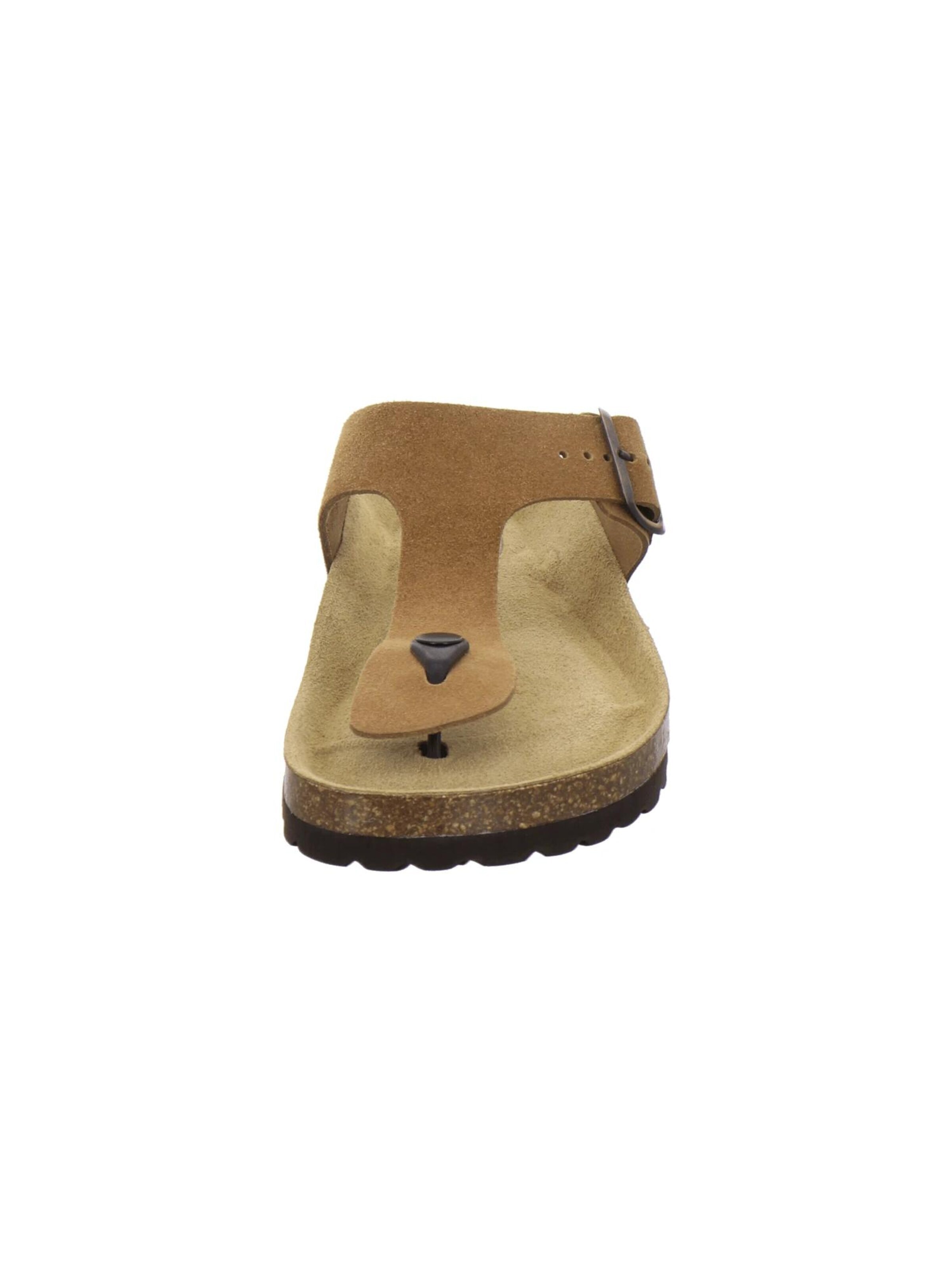 Sandales 'Zehensteg Sandalen Herren cognac Veloursleder' AFS-Schuhe en marron