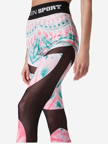 Skinny Pantalon de sport Plein Sport en rose
