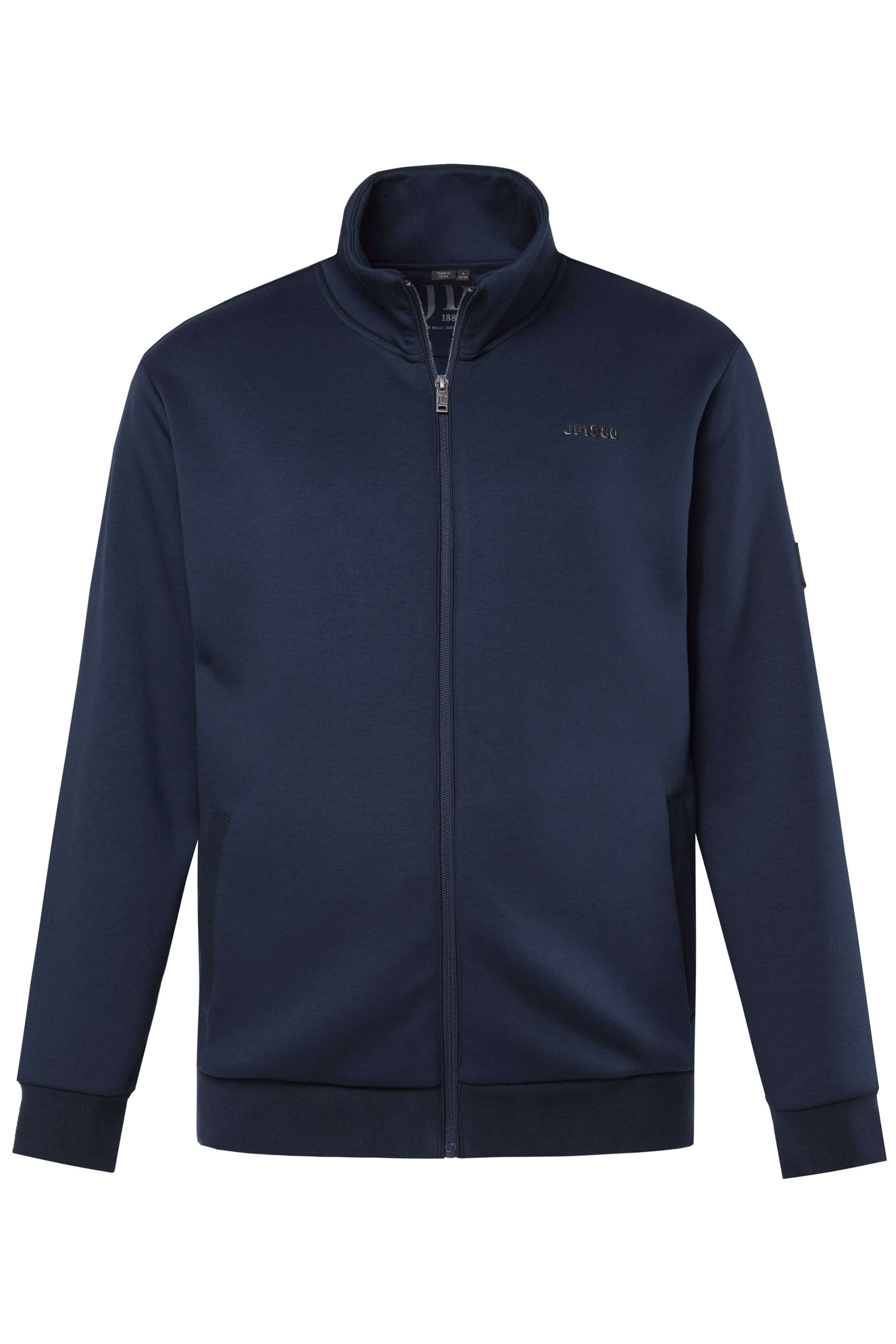 JP1880 Sweatjacke in Blau: Vorderseite