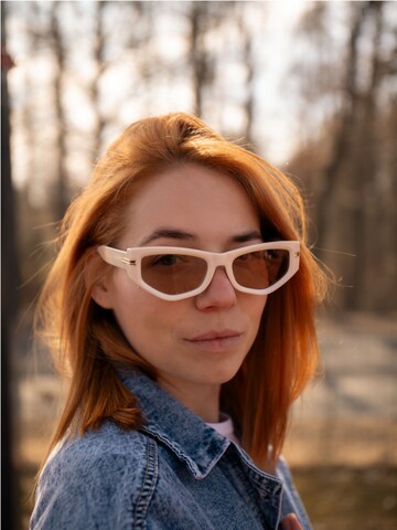 VEYREY Sunglasses 'Cat-eye Sonnenbrillen Bugdurash' in Brown: front
