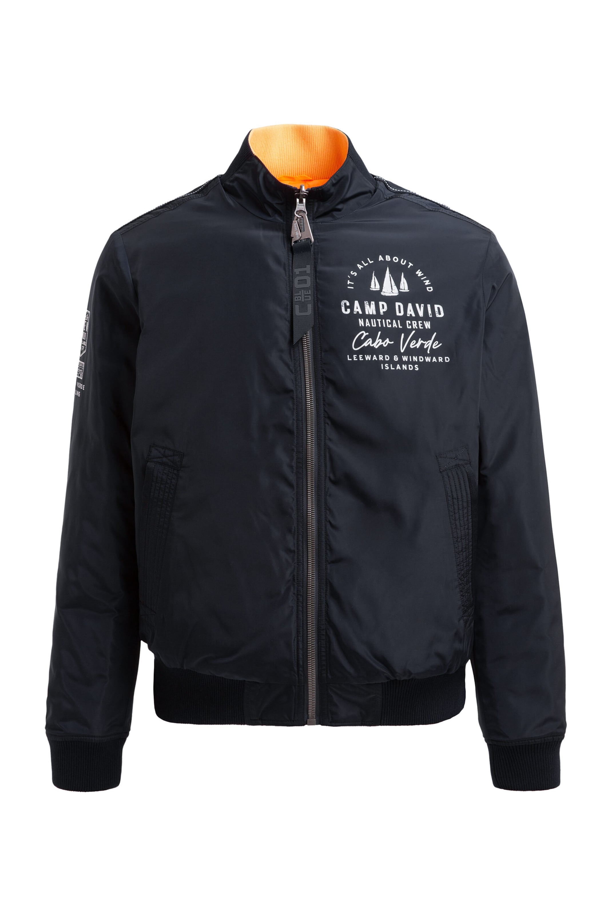 CAMP DAVID Winter Jacket in Blue: front