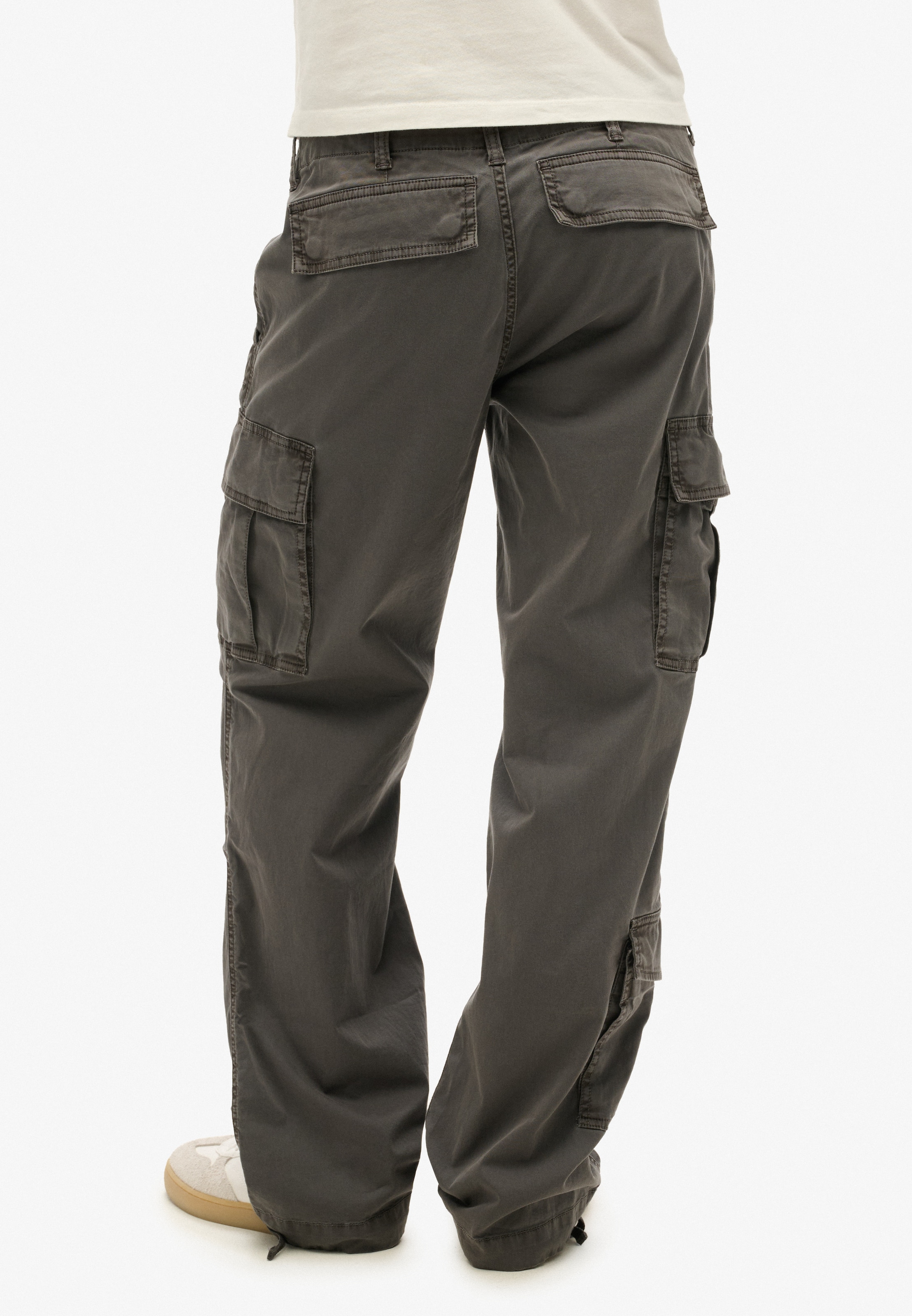 Superdry Regular Cargo Pants in Grey: front