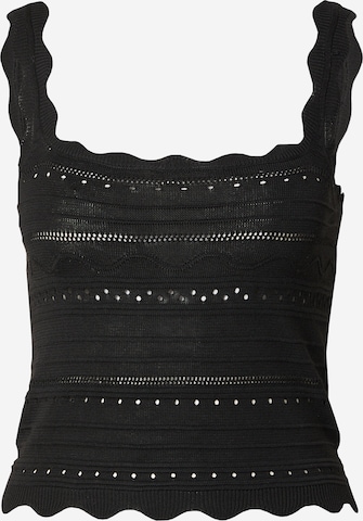 ABOUT YOU Knitted Top 'Biba Top' in Black: front