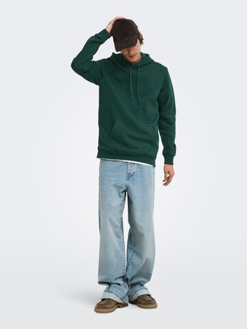 Only & Sons Sweatshirt 'ONSConnor' in Groen