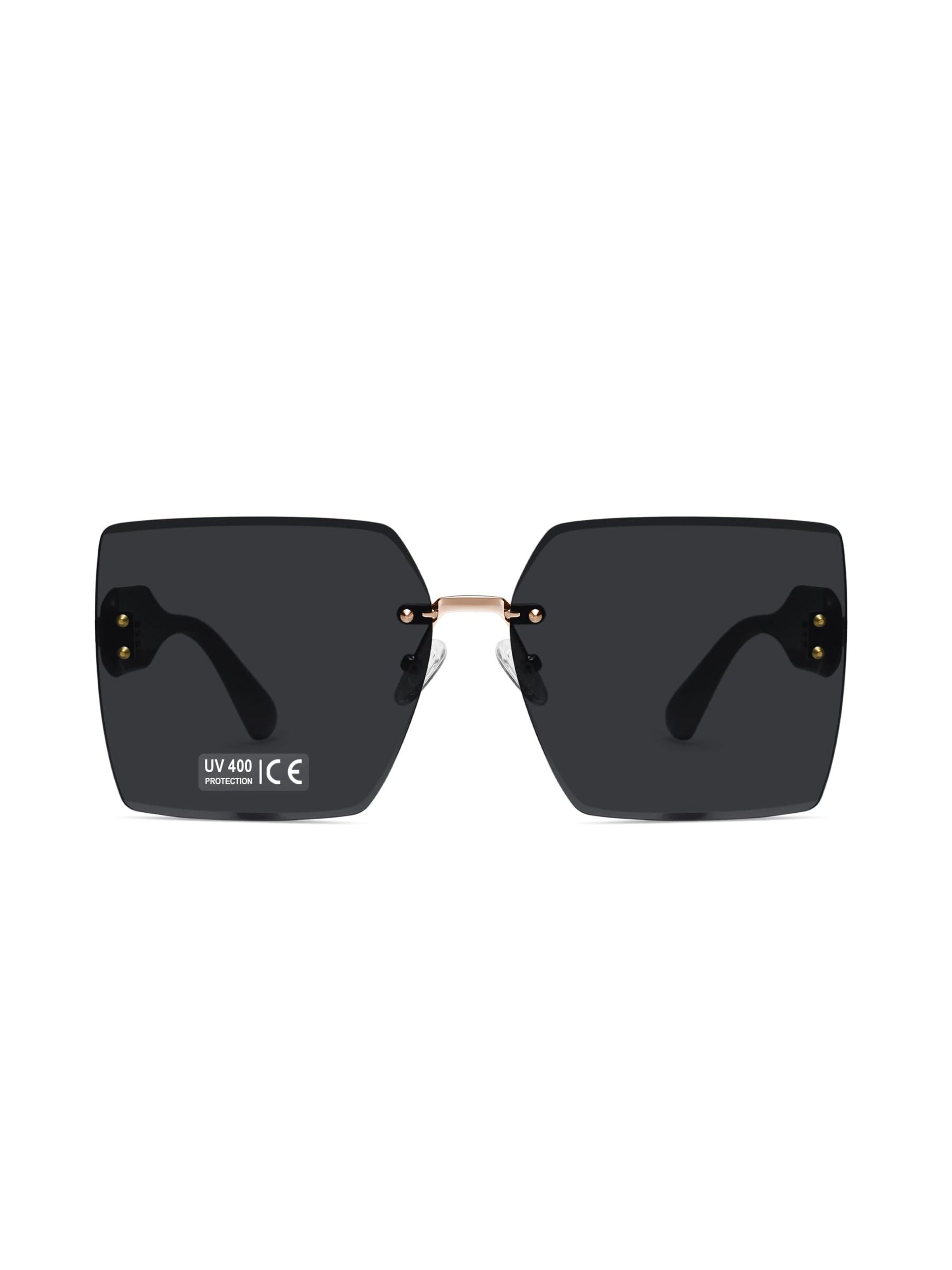 AVANT-GARDE PARIS Sunglasses 'Square Ianthe' in Black