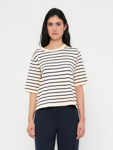 smėlio VILA Megztinis 'VIMALU': priekis