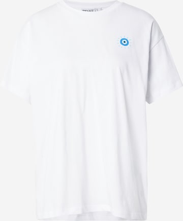 T-shirt oversize 'PCALIFI FASTTRACK' PIECES en blanc : devant