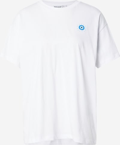 Laisvi marškinėliai 'PCALIFI FASTTRACK' iš PIECES, spalva – azuro spalva / rožių spalva / pastelinė rožinė / balta, Prekių apžvalga